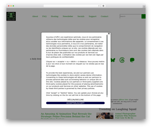 Blocksy free website theme - laughingsquid.com