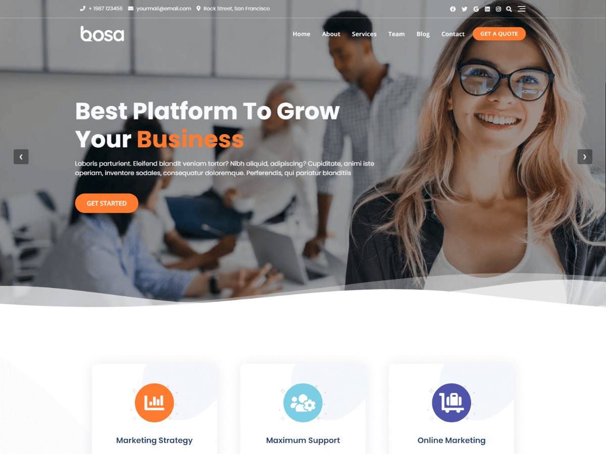 Bosa top WordPress theme