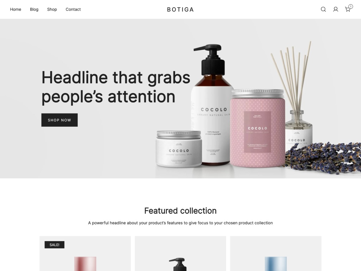 Botiga WordPress shop theme by aThemes