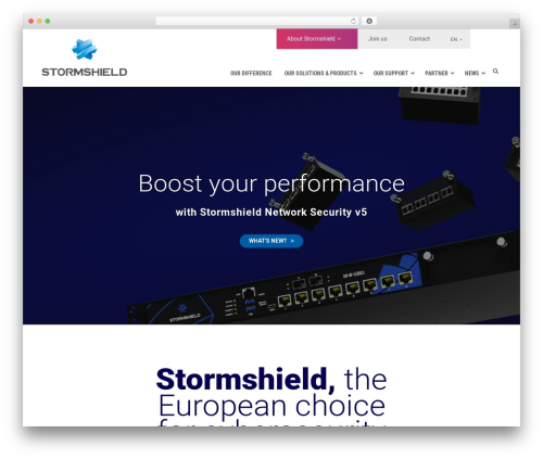 Bridge WordPress website theme - stormshield.com