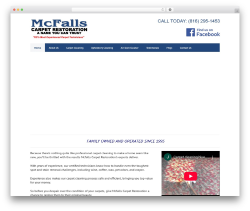 Business Maker WordPress theme - mcfallscarpet.com