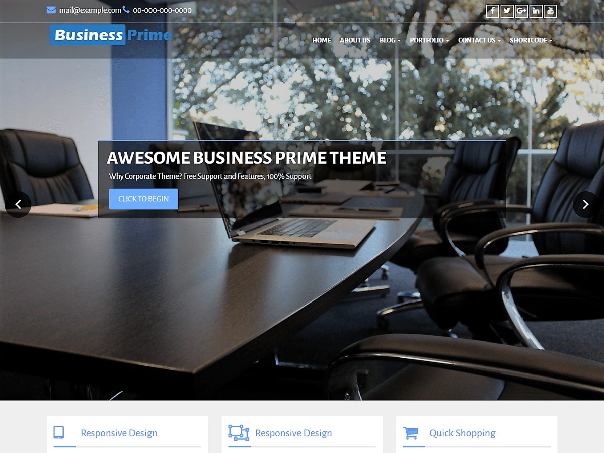Business Prime WordPress theme free download