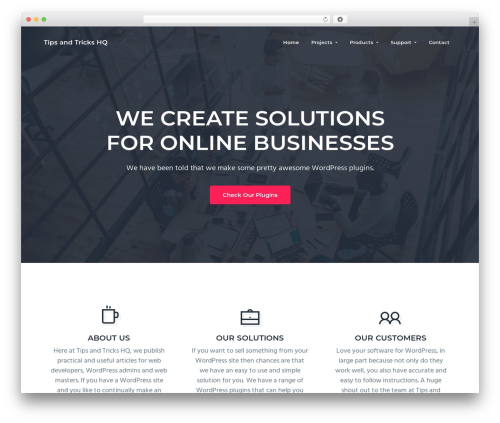 Business Pro Theme WordPress theme design - tipsandtricks-hq.com