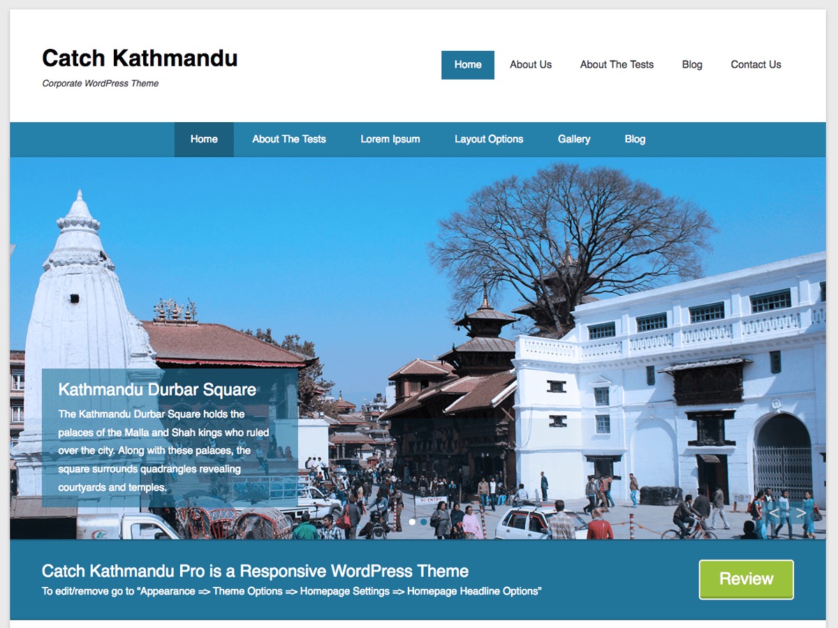 Catch Kathmandu wallpapers WordPress theme by Catch Themes