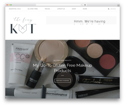 CheerUp fashion WordPress theme - thefoxykat.com