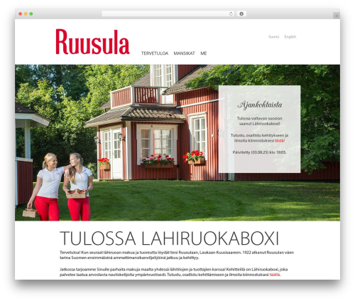 cherry WordPress theme - ruusula.com