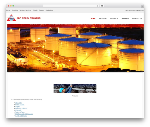 CleanStart WordPress theme - abfsteelindia.com