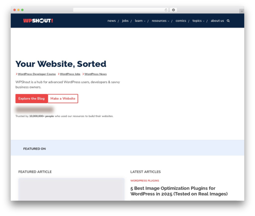 CodeinWP - Neve WordPress theme for business - wpshout.com