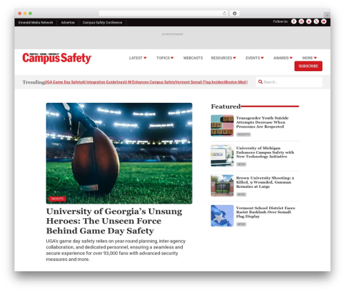 Content Framework WordPress news theme - campussafetymagazine.com
