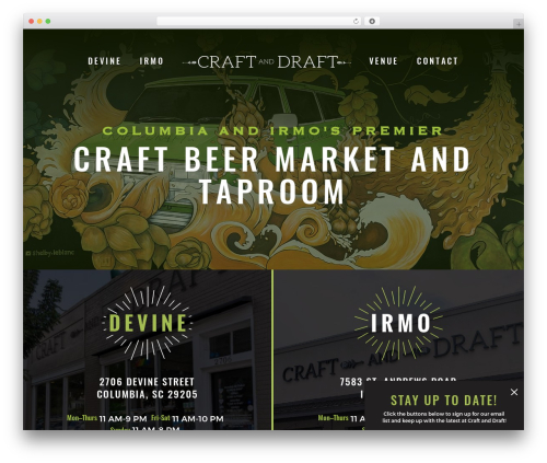 Craft Draft Beer theme WordPress - craftanddraftbeer.com