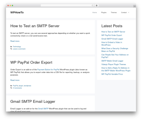 Custom GeneratePress WordPress theme - wphowto.net