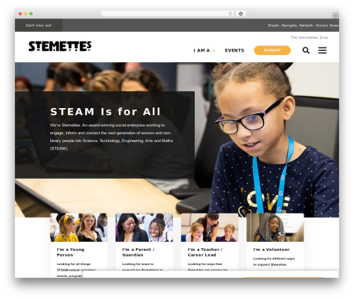 Custom Wordpress Theme WP theme - stemettes.org