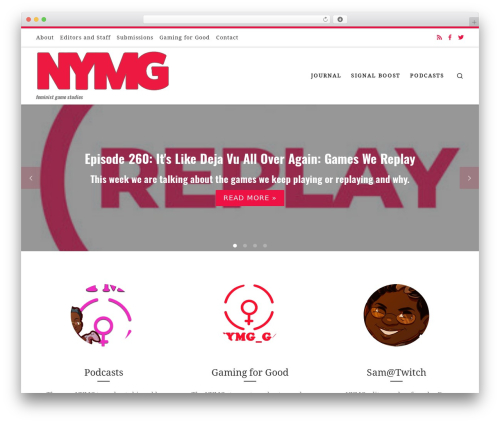 Customizr best free WordPress theme - nymgamer.com