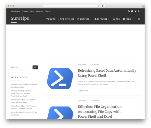 Customizr best WordPress magazine theme - sumtips.com