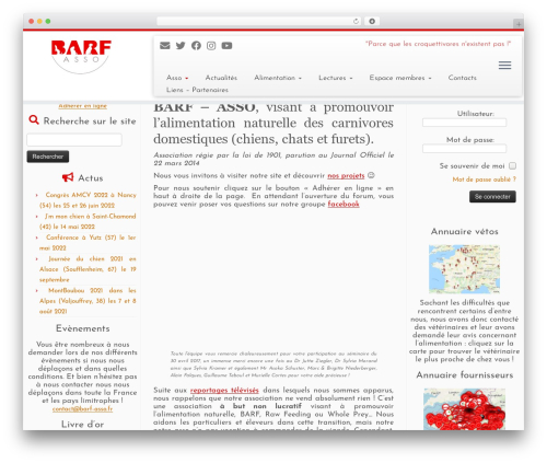 Customizr Child WP theme - barf-asso.fr
