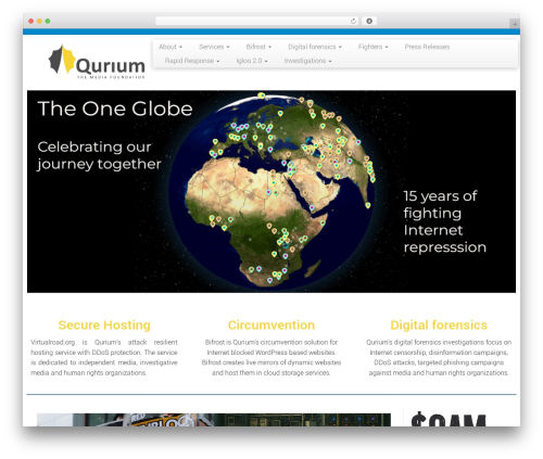 Customizr free WP theme - qurium.org