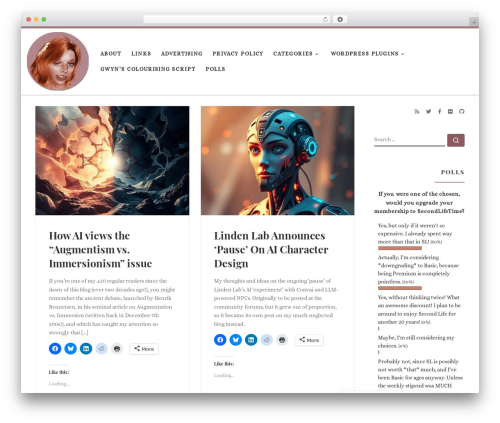 Customizr Pro theme WordPress - gwynethllewelyn.net