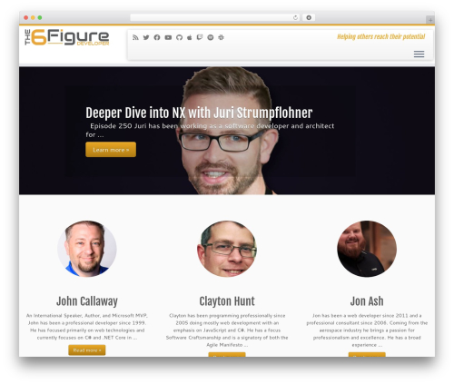 Customizr WordPress blog theme - 6figuredev.com