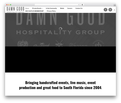 Damn Good Hospitality theme WordPress - damngoodhospitality.com