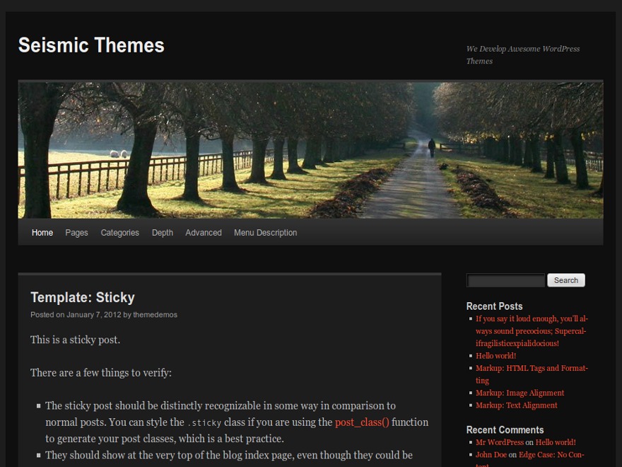 Dark TT best WordPress theme