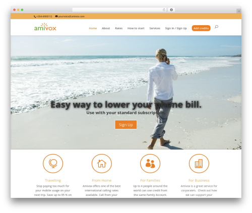 Divi best WordPress theme - amivox.com