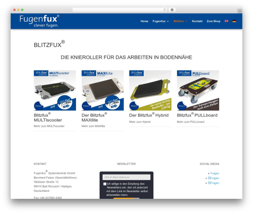 Divi best WordPress theme - fugenfux.de/blitzfux
