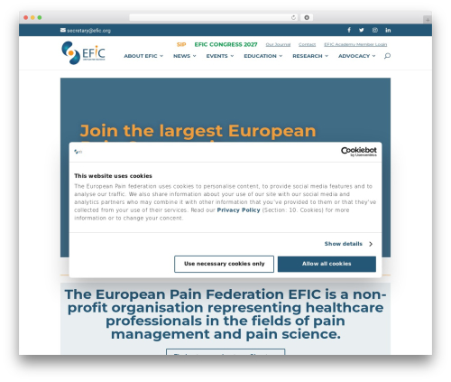 Divi best WordPress theme - europeanpainfederation.eu