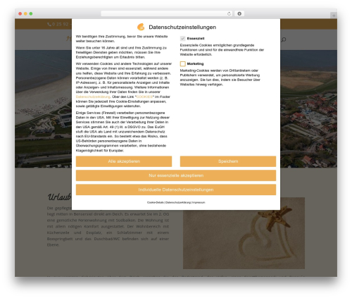 Divi best WordPress theme - bensersiel-nordseeblick.de