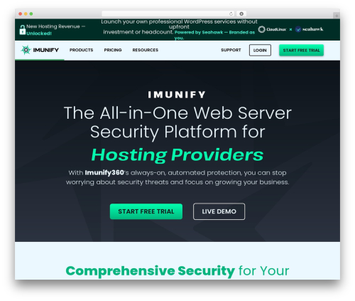 Divi best WordPress theme - imunify360.com