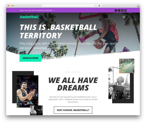 Divi best WordPress theme - get.basketball