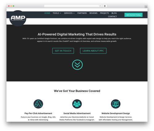 Divi business WordPress theme - advantagemediapartners.com