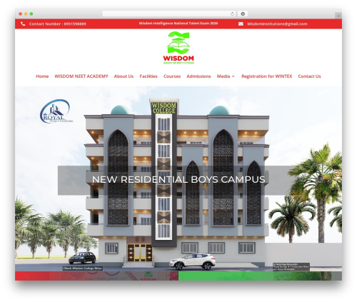 Divi Child WP theme - wisdominstitutions.com