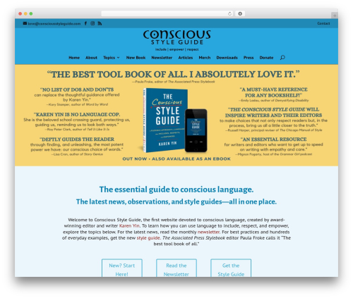 Divi premium WordPress theme - consciousstyleguide.com