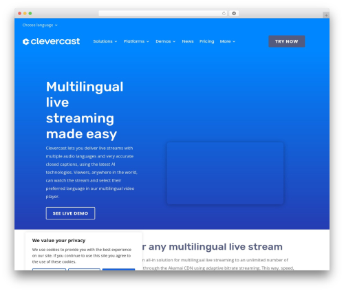 Divi premium WordPress theme - clevercast.com