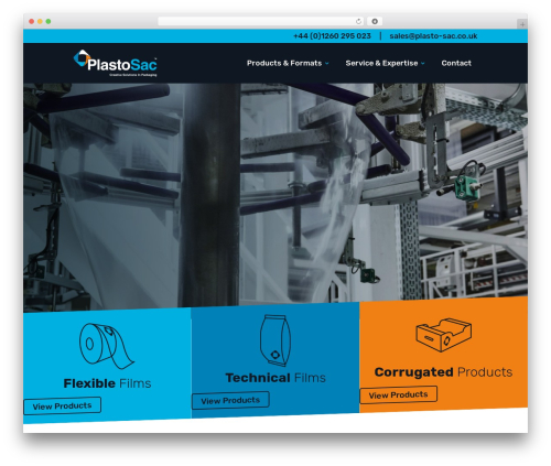Divi premium WordPress theme - plasto-sac.co.uk