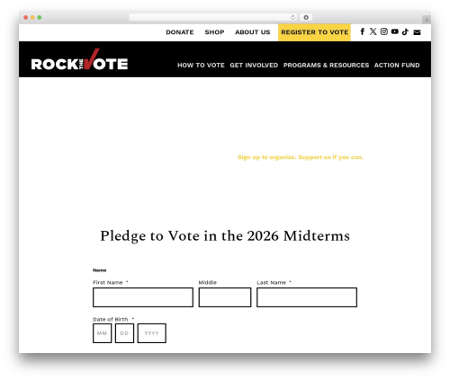 Divi theme WordPress - rockthevote.org Divi theme WordPress - rockthevote.org