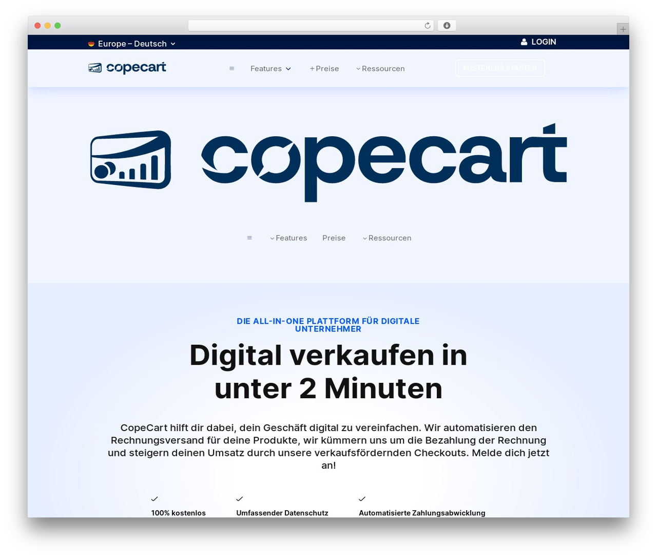 Divi theme WordPress - copecart.com