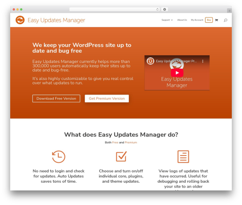Divi theme WordPress - easyupdatesmanager.com