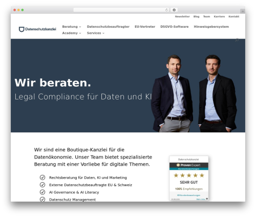 Divi top WordPress theme - datenschutzkanzlei.de
