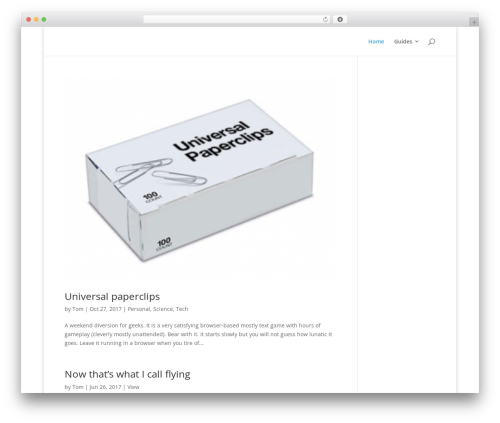 Divi top WordPress theme - raggett.net