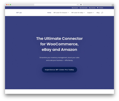 Divi WordPress shop theme - wplab.com