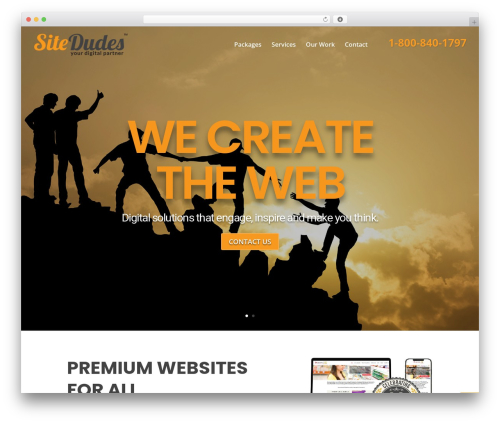 Divi WordPress theme for business - sitedudes.com