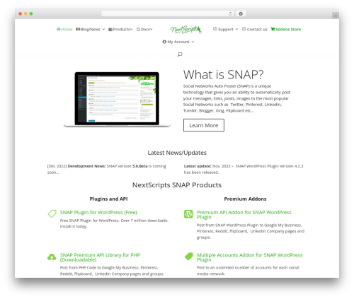Divi WordPress theme for photographers - nextscripts.com