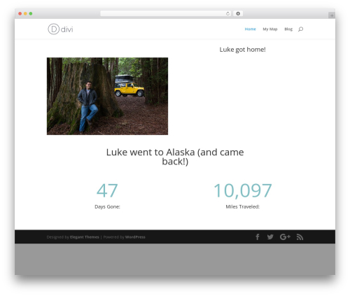 Divi WordPress theme - takeanotherluke.com