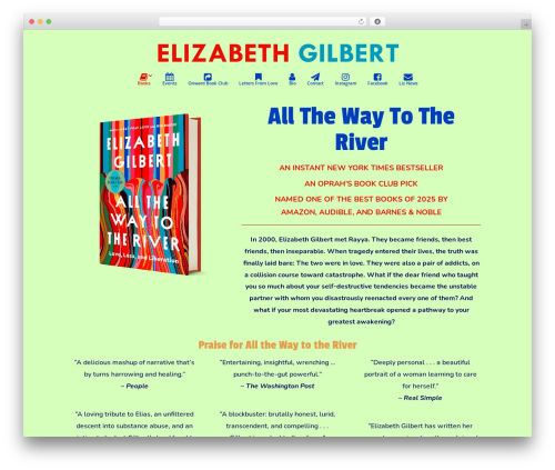 Divi WordPress theme - elizabethgilbert.com