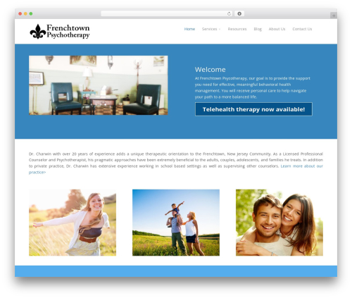 Divi WordPress theme - frenchtownpsychotherapy.com