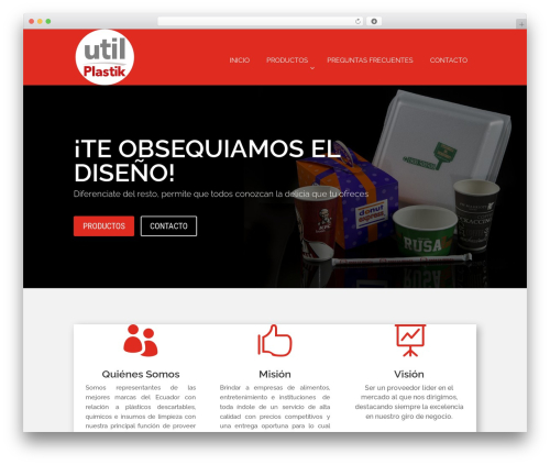 Divi WordPress theme design - utilplastik.com