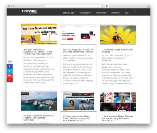 Divi WordPress theme design - tripwiremagazine.com