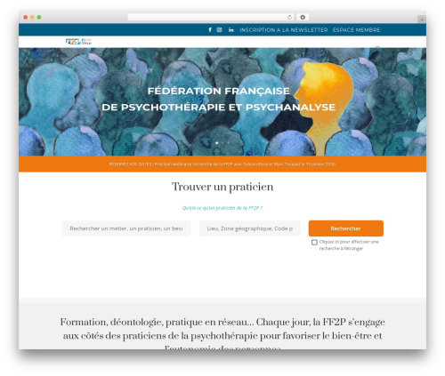 Divi WordPress theme design - ff2p.fr