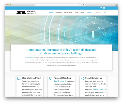 Divi WordPress theme - shorishresearch.com